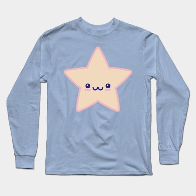 Kawaii Star Long Sleeve T-Shirt by DarkChoocoolat